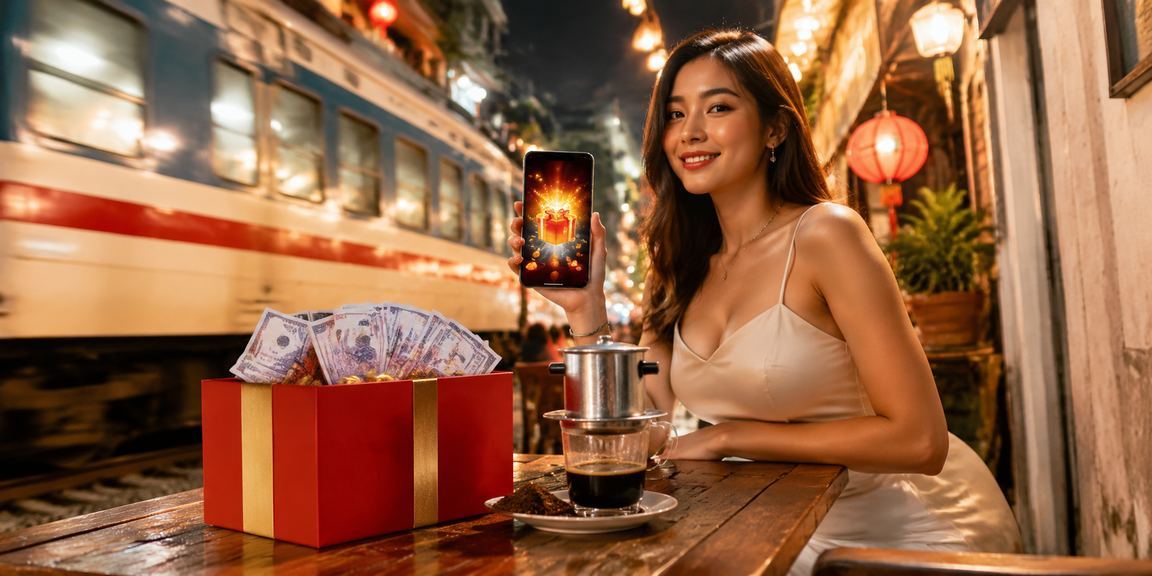 Người dùng truy cập casino trực tuyến trên điện thoại tại quán cà phê Hà Nội