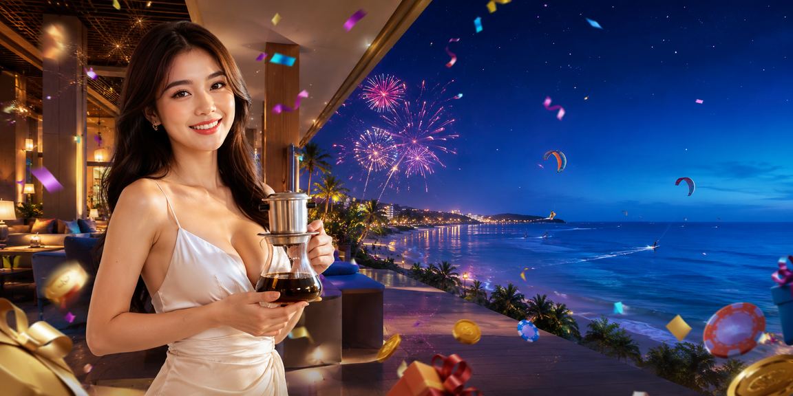 Người chơi Mũi Né đặt cược thể thao trong quán cà phê bên bờ biển
