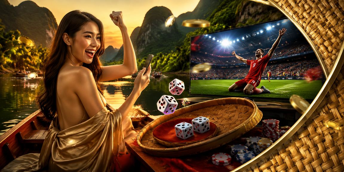 Hình ảnh Tài Xỉu và nón lá Ninh Bình – văn hóa cá cược Việt Nam