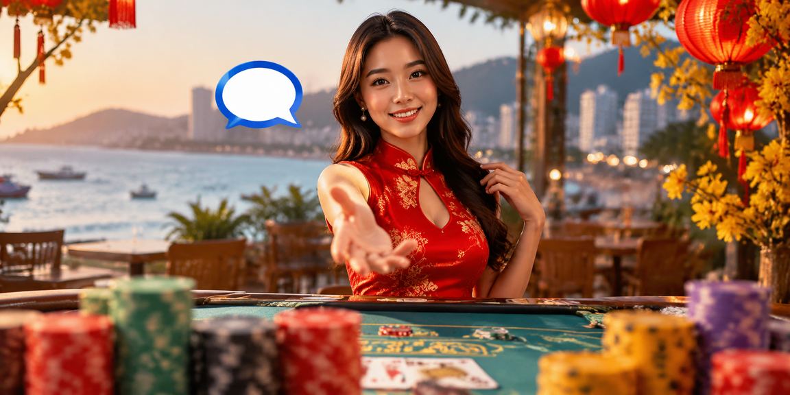 Người chơi Vũng Tàu thưởng thức Baccarat cao cấp với cà phê bên bờ biển